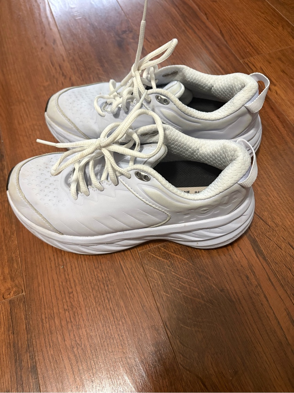 Women's White Lace-Up Athletic Sneakers